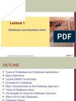 Lecture 1 - Databases and Database Users