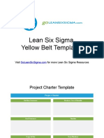 Lean Six Sigma Yellow Belt Templates