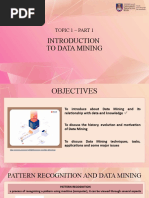 Topic 1a - Introduction To Data Mining