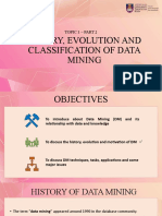 Topic 1b - History, Evolution and DM Classification