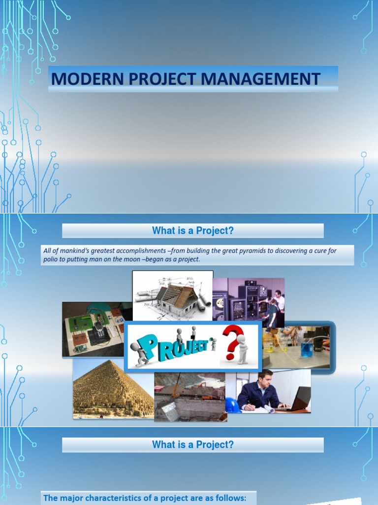 Modern Project Management Overview | PDF | Project Management ...