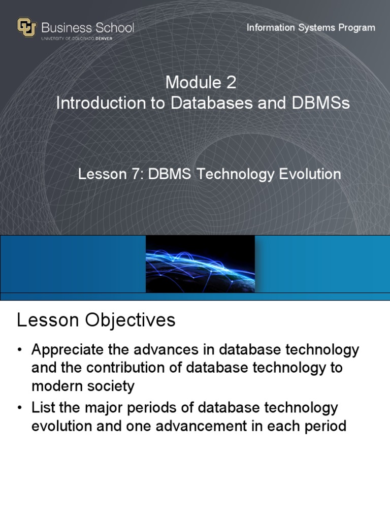 7 DBMS Technology Evolution | PDF | Databases | Science And Technology