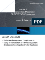 IS Program Module 3 Lesson 5 Assignment 1 Notes