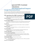 40 Most Expected Rbi Assistant Mains GK Questions: Facebooktwitterwhatsappemailtelegram Google Bookmarksshare