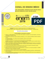 ENEM 2018 prova de Linguagens, Códigos e suas Tecnologias