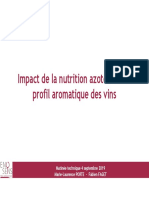 Influence de La Nutrtition Azotée Sur Le Profil Aromatique PDF