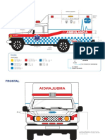 Lateral adhesivo transparente ambulancia