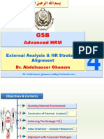 4 External Analysis HR Strategic Alignment