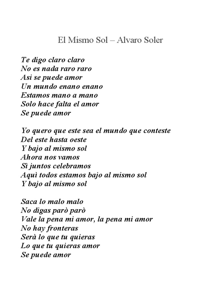 El Mismo Sol PDF