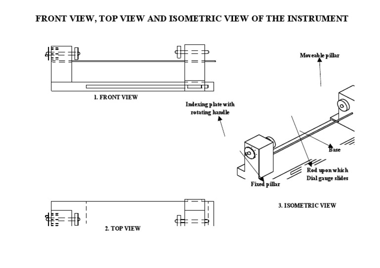 Instrument Views: Front, Top, Isometric | PDF | Science & Mathematics