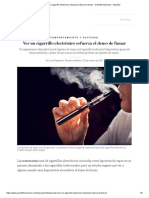 Ver Un Cigarrillo Electrónico Refuerza El Deseo de Fumar - Scientific American - Español
