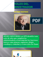 Roles del administrador según Mintzberg