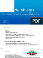 VRF-Lite and Dynamic Routing Over MPLS-VPN