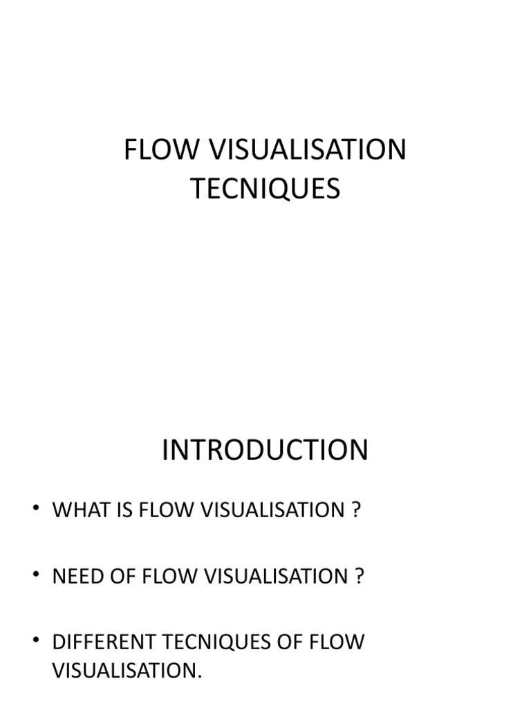 Flow Visualisation Tecniques | PDF