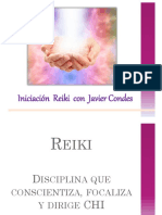 Iniciación Reiki con Javier Condes - Disciplina que conscientiza, focaliza y dirige chi