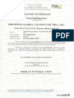 FDA License 2