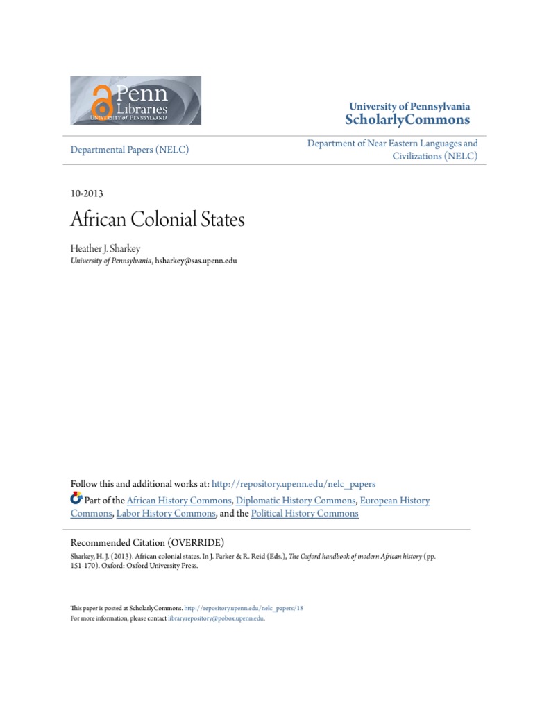 European Colonial States in Africa | PDF | Colonialism | Africa