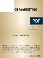 Service Marketing: BY Padmini.G
