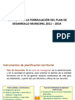 4 Etapas para La Formulación Del Plan de Desarrollo