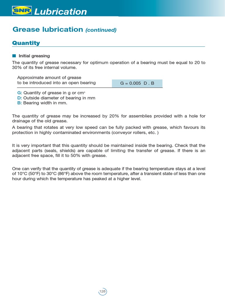 Bearing Grease Quantity and Methods | PDF | Bearing (Mechanical ...