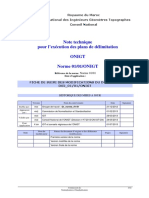 Note Technique Pour L - Exécution Des Plans de Délimation Norme 1 Sur 1