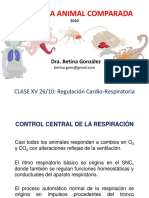 Clase 15, Lu 26-10, Regulacion Cardiorespiratoria