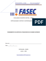 Fundamentos Filosóficos e Pedagógicos Do Ensino Superior - Fasec - Damas - 15.02.2020 PDF