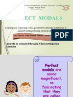Perfect Modals: Expressing Past Possibilities