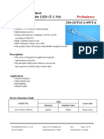 Technical Data Sheet 5 MM Round White LED (T-1 3/4) 334-15/T1C1-4WYA