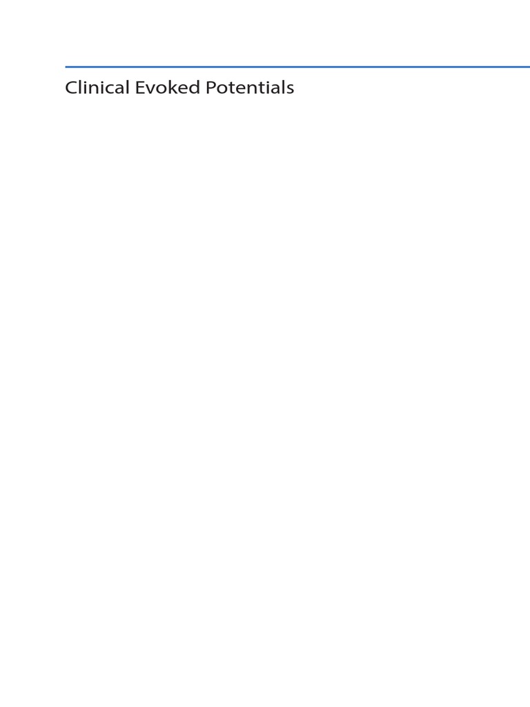 Clinical Evoked Potentials | PDF | Neurology | Medical Specialties