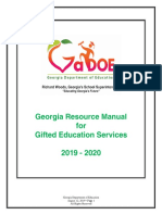 2019 2020 Georgia Gifted Resource Manual