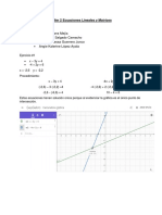 Tarea 2 Sistema de Ecuaciones Geogebra PDF