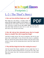 Footprints The Thief - S Story