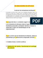 Actividad Indicadores de Eficacia