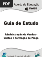 Administrao de Vendas -  Custos e Formao de Preço