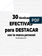 30 EFECTIVAS  para BRILLAR  con tu marca personal