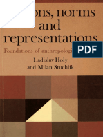 Holy Stuchlik 1983 Actions Norms and Representations Foundations of Anthropological Inquiry PDF