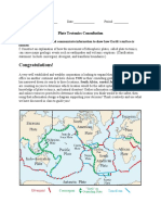 Plate Tectonics Consultation