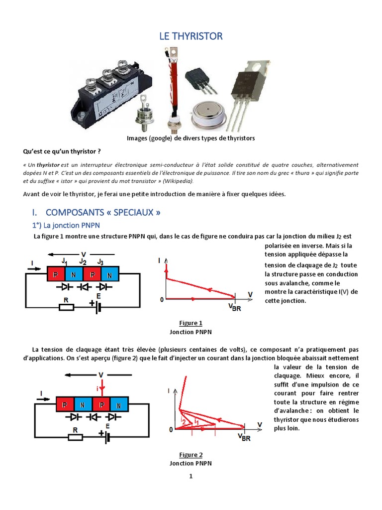 Où Trouvé Des Schemas De Temporisation à Thyristors Et Ujt Le Thyristor | PDF | Redresseur | Semi-conducteurs