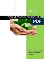 Plan de Manejo Ambiental - Super Tiendas Baquero