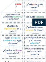 Tarjetas Conversación-La Comida PDF