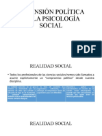 DIMENSIÓN POLÍTICA DE LA PSICOLOGÍA SOCIAL