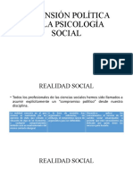 Dimensión Política de La Psicología Social