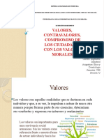 Valores, Conceptos, Contravalores, Clasificación de Valores, Compromiso de Los Ciudadanos Con Los Valores Morales. Josue Gutierrez 2903425