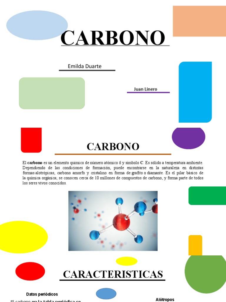 CARBONO | PDF | Carbón | Compuestos químicos
