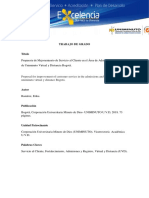 Trabajo de Grado Propuesta de Mejoramiento de Servicio Al Cliente