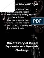 Brief History of Music Dynamics and Dynamic Markings
