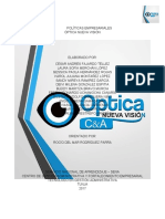 políticas de óptica nueva visión INTERVENIR