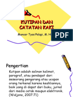 Kutipan Dengan Catatan Kaki