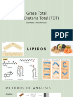 Grasa Total Fibra Dietaria Total (FDT) : Juan Pablo Correa Arroyave